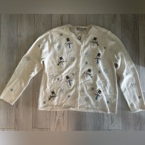 Croft & Barrow snowman sweater Size L